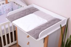 Пеленальный матрас Baby Veres 72×80 см Velour Taup grey
